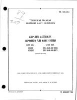 Illustrated Parts Breakdown for Capacitor Fuel Gage System Amplifier Assemblies - Parts 382000 and 382000-1
