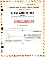 Safety of Flight Supplement to Flight Handbook for USAF Series B-25J and TB-25J Aircraft