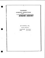 Overhaul Inst. with Illustrated Parts Catalog for Actuator 1-2157-1M1 and 4859