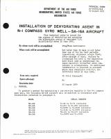 installation of Dehydrating Agent in N-1 Compass Gyro Well for SA-16A Aircraft
