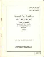 Illustrated Parts Breakdown for DC Generators 