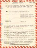 Inspection of Horizontal Stabilizer Attach Bolts - All B-25 Series Aircraft (North American)