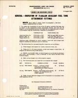 Inspection of 75-Gallon Auxiliary Fuel Tank Attachment Fittings
