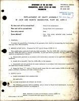 Replacement of Shaft Assembly in Jack & Heintz Generator - Part G300-3