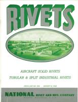 Aircraft Solid Rivets - Tubular and  Split Industrial Rivets - National Rivet