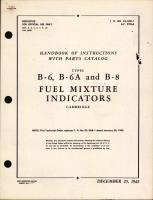 Handbook of Instructions with Parts Catalog for Fuel Mixture Indicators