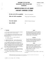 Modification of B-25 Series Aircraft Inverter System