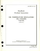 Overhaul Instructions for Oil Temperature Regulators Oil Coolers Valves