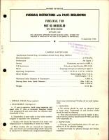 Overhaul Instructions with Parts Breakdown for Vaneaxial Fan - Part M4582AG-6B with Motor M3424DC