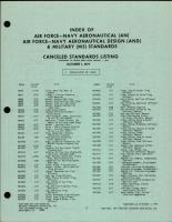 Canceled Standards Listing for Index of AN, AND, and MS Standards