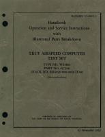 Operation and Service Instructions with Illustrated Parts Breakdown for True Airspeed Computer Test Set Type No. WS2061 Part No. 817306