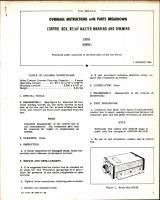 Control Box, Relay Master Warning and Dimming