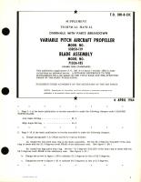 Supplement Overhaul with Parts Breakdown  for Variable Pitch Aircraft Propeller Model 33D50-119 Blade Assembly Model No. 7133A-18S