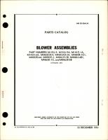 Parts Catalog for Blower Assemblies