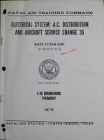 Electrical System: A.C. Distribution and Aircraft Service Chance 36