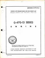 Index of Drawings on Microfilm 0-470-13 Series Engines