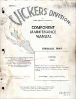 Component Maintenance Manual for Hydraulic Pump - Part 405894 