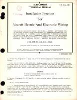 Supplement Technical Manual for Installation Practices for Aircraft Electric and Electronic Wiring
