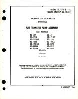 Overhaul for Fuel Transfer Pump Assembly