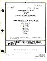 Overhaul with Illustrated Parts Breakdown for Brake Assembly, 24 X 16 6/16 - 4 Rotor Part No. 149016M, 149016 