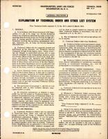 Explanation of Technical Order & Stock List System