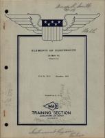 Elements of Electricity for Induction -  Lesson VI 