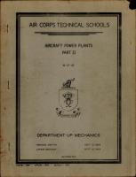 Air Corps Technical Schools - Aircraft Power Plants Part II