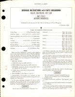 Overhaul Instructions with Parts Breakdown for Hot Air Solenoid Valve - KW 12052 