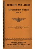 Templets and Layout - Reproduction of Lines Part 2 - Bureau of Aeronautics
