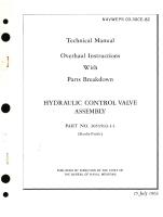 Overhaul Instructions with Parts Breakdown for Hydraulic Control Valve Assembly Part No. 3053593 