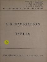 Air Navigation Tables