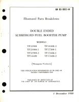 Illustrated Parts Breakdown for Double Ended Submerged Fuel Booster Pump Models TF1900, TF54400, TF57500