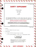 Safety Supplement to Technical Manual of Manual for USAF Series T-28A