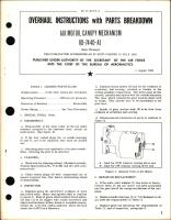Overhaul Instructions with Parts Breakdown for Air Motor, Canopy Mechanism - RD-74 40-A1