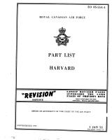 RCAF Parts List for Harvard 2, 2A, & 4