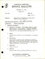 Replacement of Hydraulic Servoactuator Sequence Valve Components