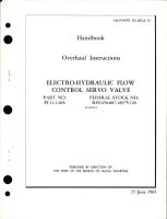 Overhaul Instructions for Electro-Hydraulic Flow Control Servo Valve - Part FC11-148A 