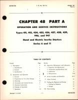 Operation and Service Instruction for Hand and Electric Inertia Starters for Series 6 and 11