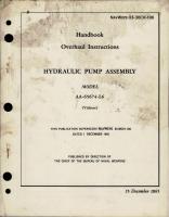 Overhaul Instructions for Hydraulic Pump Assembly - Model AA-65674-L6