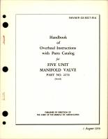 Overhaul Instructions with Parts Catalog for Five Unit Manifold Valve - Part 2276