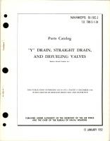 Parts Catalog for Y Drain, Straight Drain and Defueling Valves