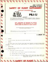 Safety of Flight Supplement to Flight Handbook for USAF Series B-25J and TB-25J Aircraft