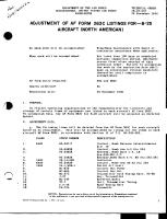 Adjustment of AF Form 263C Listings for - B-25 Aircraft (North American)