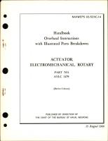 Overhaul Instructions with Illustrated Parts Breakdown for Electromechanical Rotary Actuator - Part AYLC 3479 