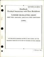 Overhaul Instructions with Parts Breakdown for Tandem Oscillating Light - Parts 42895-16870, 42895-7079-6, and 42895A-16870 