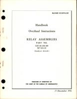 Overhaul Instructions for Relay Assemblies - Parts 11Z740-458-100, 9Z740-149