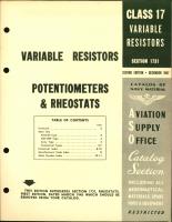 Variable Resistors for Potentiometers and Rheostats