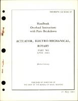 Overhaul Instructions with Parts Breakdown for Electromechanical Rotary Actuator - Part GYLC 6962 