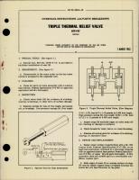 Overhaul Instructions with Parts Breakdown for Triple Thermal Relief Valve - MTR-4-07 