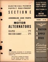 Electrical Power Supply Equipment Section E Assemblies and Parts for Alternators